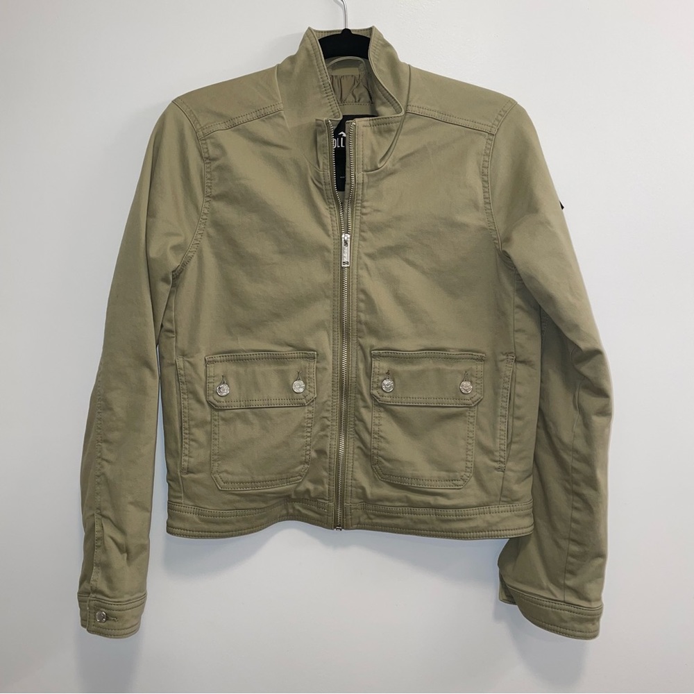 Hollister Women’s Casual Everyday Army Green Full Zip Jacket Size Small